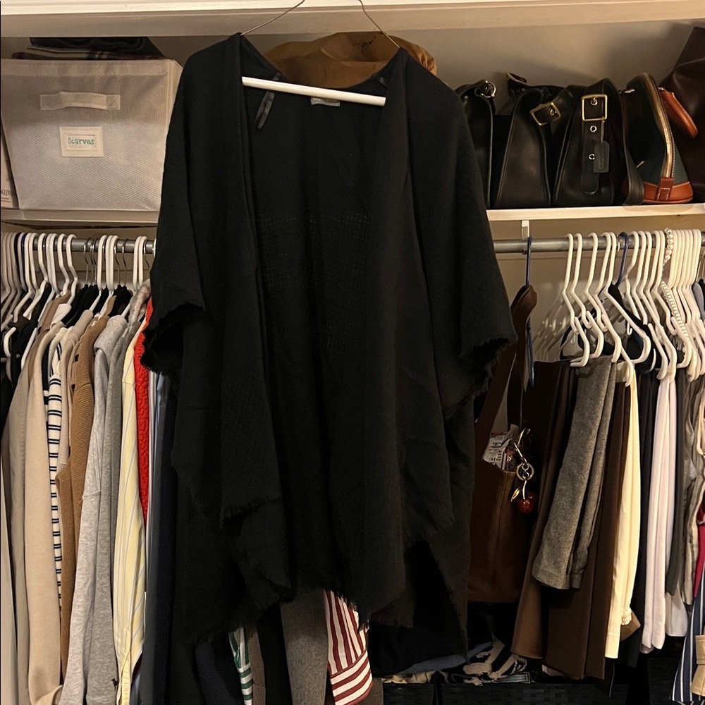 Style & Co Elegant Black Women's Cape